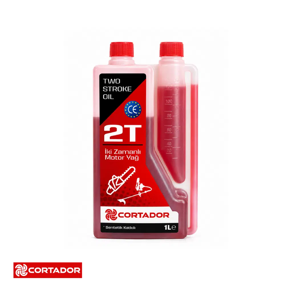 CORTADOR 2T ÖLÇEKLİ KIRMIZI YAG 1LT