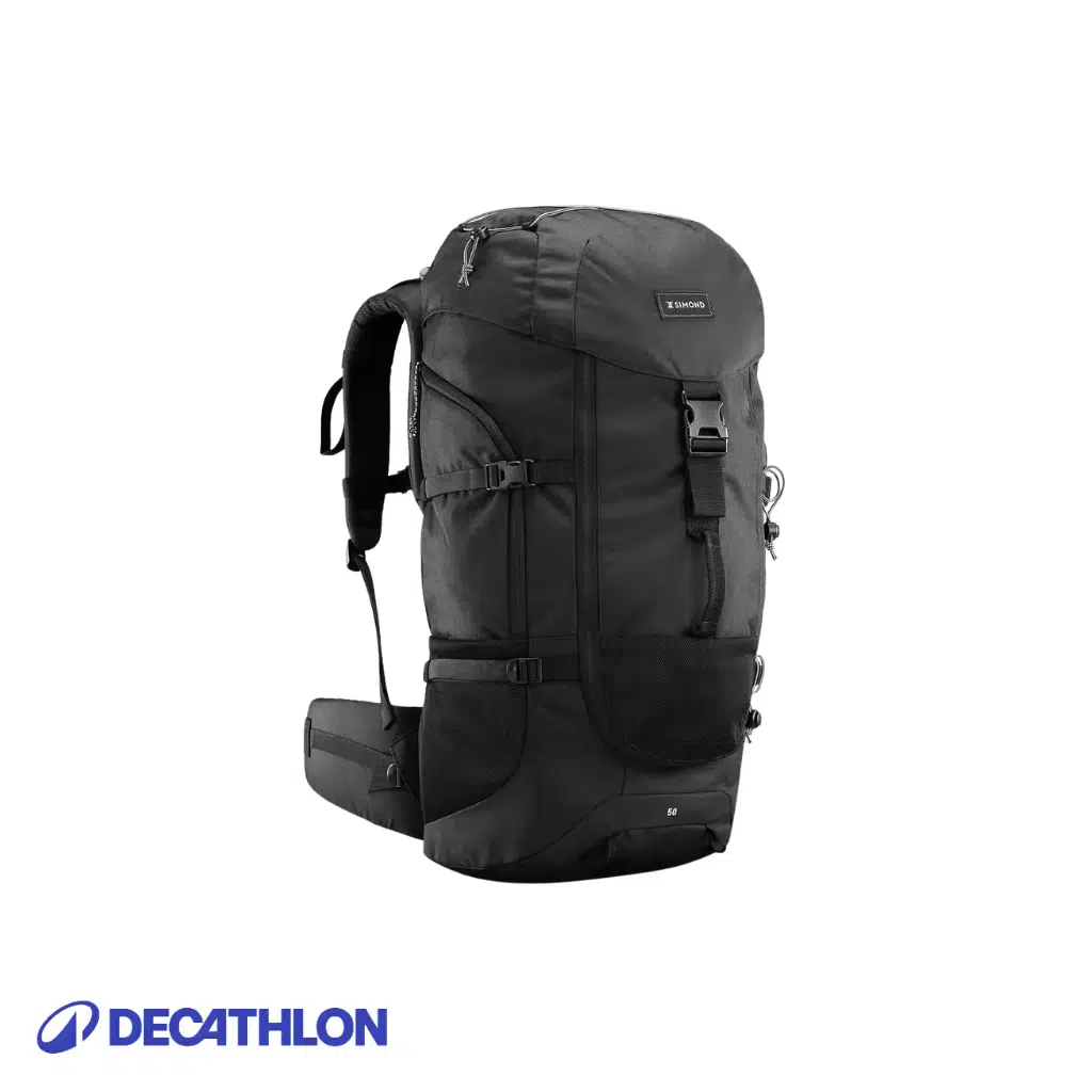 DECATHLON OUTDOOR TREKKİNG SIRT ÇANTASI 50L SİYAH MT100