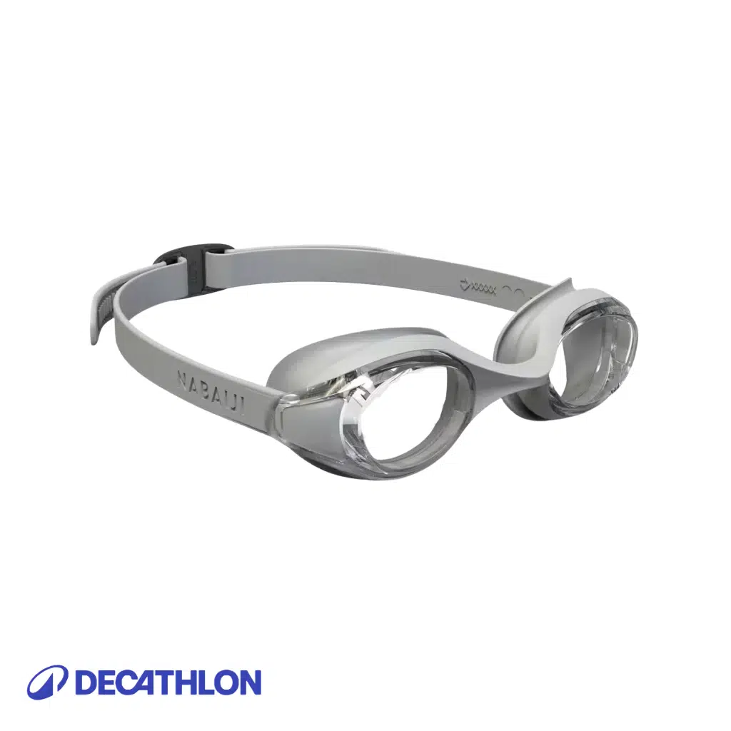 DECATHLON YÜZÜCÜ GÖZLÜĞÜ - STANDART BOY - GRİ - ŞEFFAF CAMLAR - READY