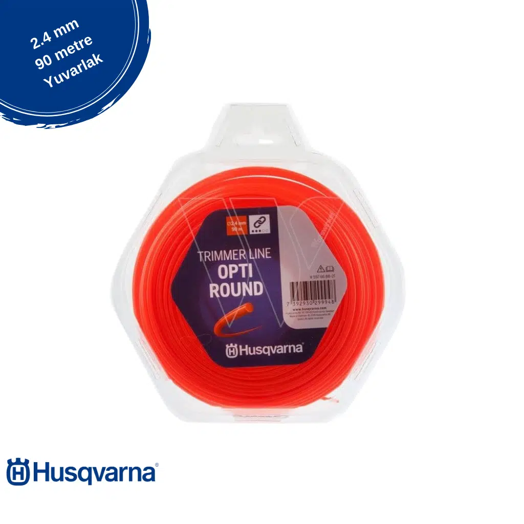 HUSQVARNA OPTİ 2.4MM 90MT YUVARLAK TURUNCU MİSİNA