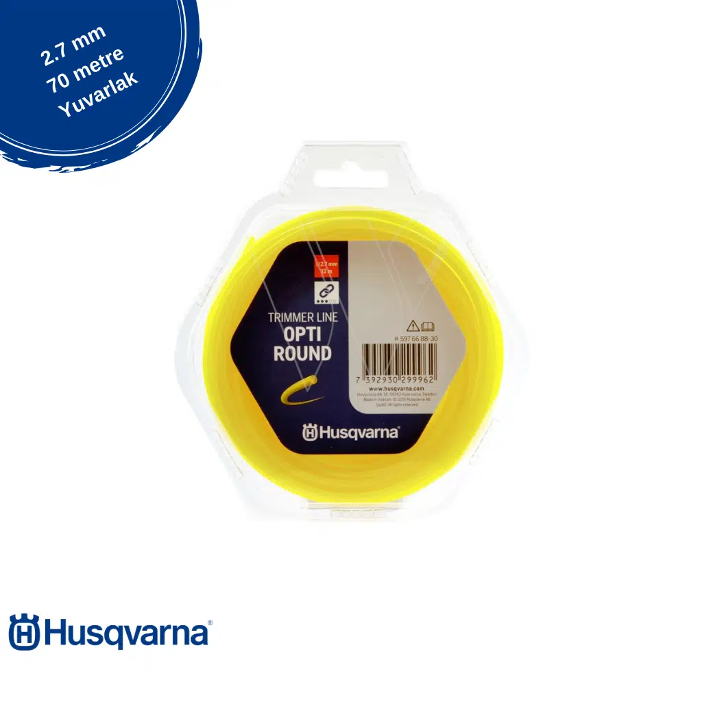 HUSQVARNA OPTİ 2,7MM 70MT YUVARLAK SARI MİSİNA