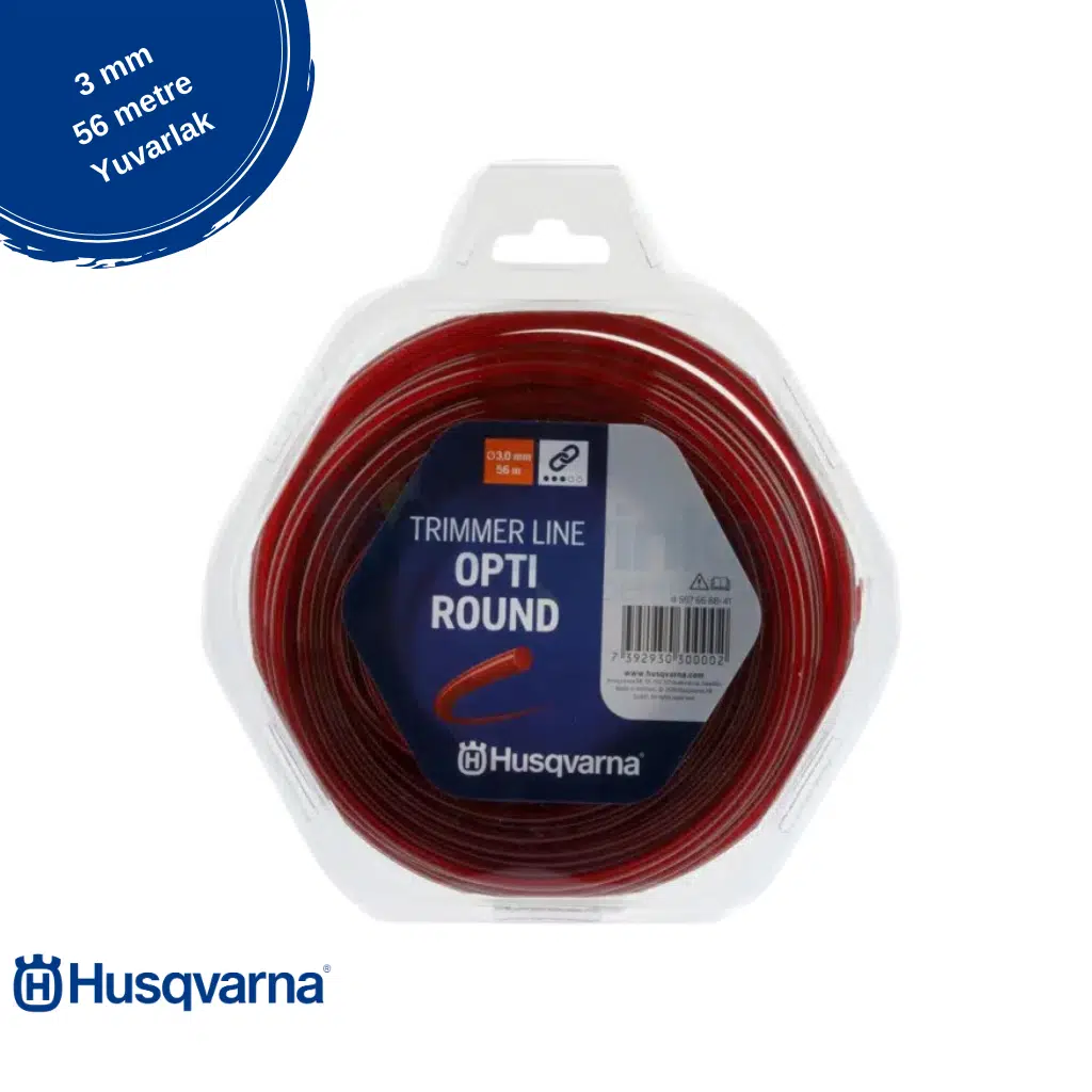 HUSQVARNA OPTI 3.0MM 56MT YUVARLAK BORDO MİSİNA