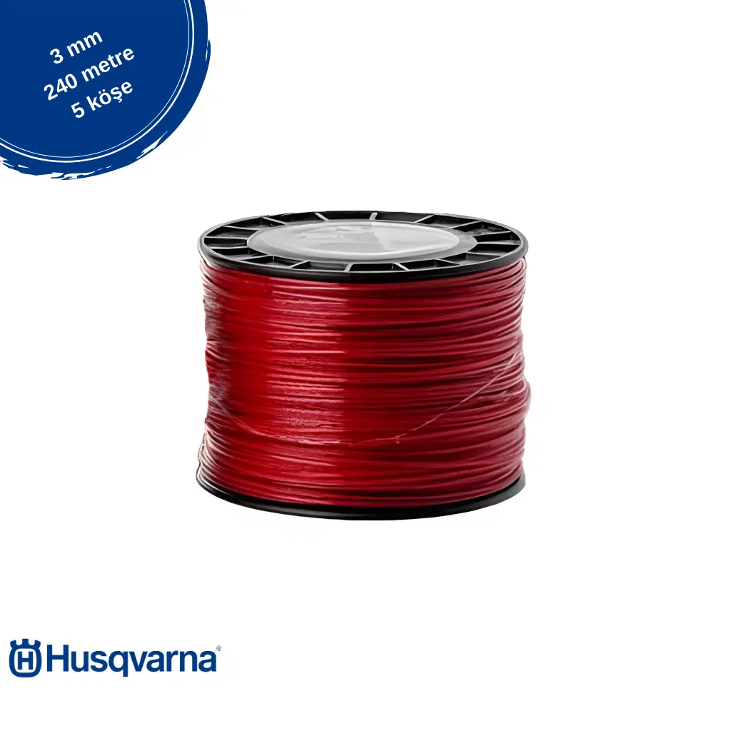 HUSQVARNA OPTİ PENTA 3MM 240MT 5 KÖŞE BORDO MİSİNA