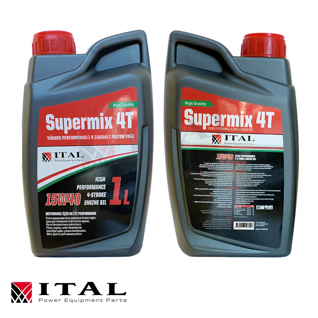ITAL SUPERMIX 4T 4 ZAMANLI MOTOR YAĞI 1LT.15W40